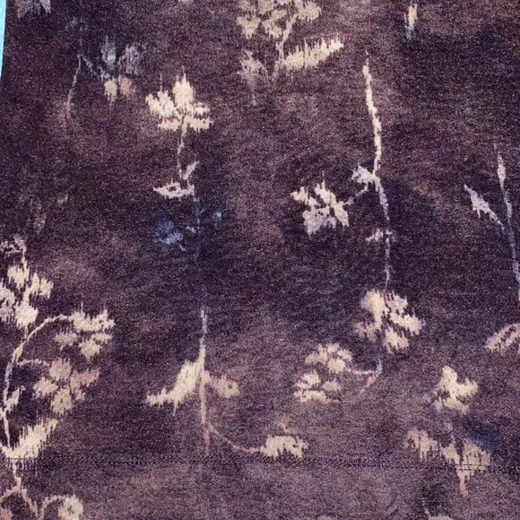 VERA WANG SimplyVera floral print long sleeve round neck 100% soft rayon size MP - Picture 3 of 9